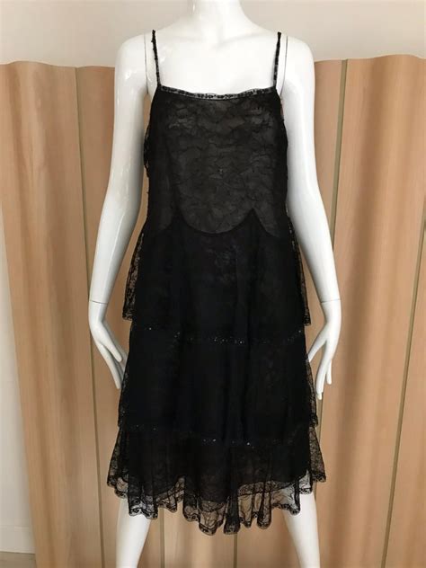 chanel black cocktail dress